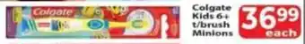 Supa Store Colgate Kids 6+ Toothbrush Minions offer