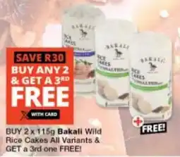 Checkers Bakali Wild Rice Cakes All Variants offer