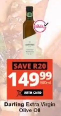 Checkers Darling Extra Virgin Olive Oil offer