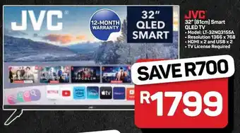 Pick n Pay Hypermarket JVC 32" 81cm Smart QLED TV offer