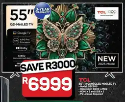 Pick n Pay Hypermarket TCL 55" 140cm QLED Mini LED TV offer