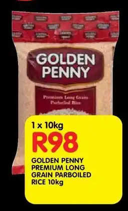 Shoprite GOLDEN PENNY PREMIUM LONG GRAIN PARBOILED RICE 10kg offer