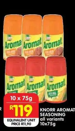 Shoprite KNORR AROMAT SEASONING offer