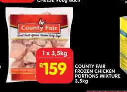 Shoprite COUNTY FAIR FROZEN CHICKEN PORTIONS MIXTURE 3,5kg offer