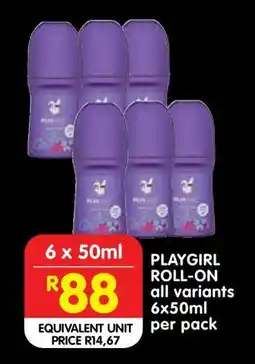 Shoprite Playgirl Roll On offer