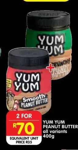 Shoprite Yum Yum Peanut Butter offer