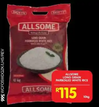 Shoprite ALLSOME LONG GRAIN PARBOILED WHITE RICE offer