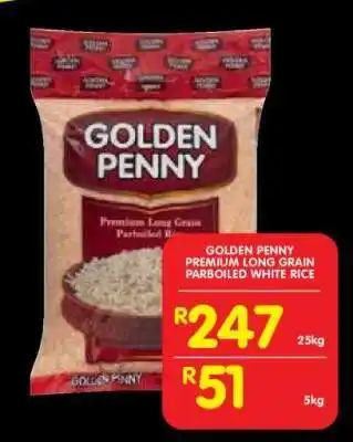 Shoprite GOLDEN PENNY PREMIUM LONG GRAIN PARBOILED WHITE RICE offer