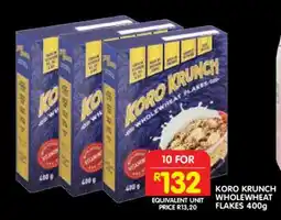Shoprite Koro Krunch Wholewheat Flakes 400g offer