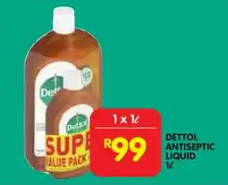 Shoprite DETTOL ANTISEPTIC LIQUID 1ℓ offer
