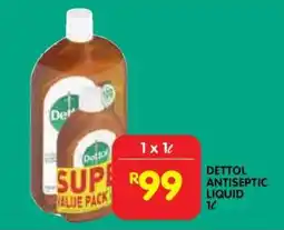 Shoprite DETTOL ANTISEPTIC LIQUID 1ℓ offer
