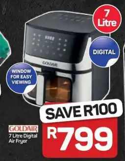 Pick n Pay Hypermarket Goldair 7 Litre Digital Air Fryer offer