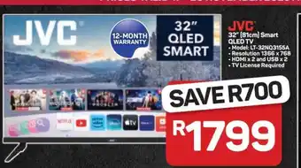 Pick n Pay Hypermarket JVC 32 Smart QLED TV offer