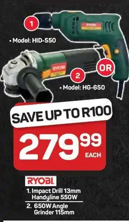 Pick n Pay Hypermarket Ryobi Tools offer