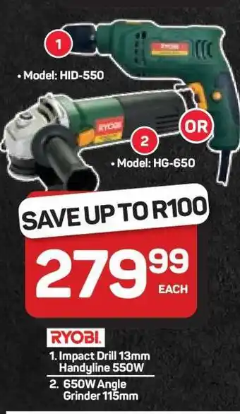 Pick n Pay Hypermarket Ryobi Tools offer