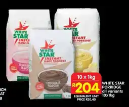Shoprite WHITE STAR PORRIDGE all variants 10x1kg offer