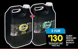 Shoprite ALBEX REGULAR/LEMON BLEACH 5ℓ offer
