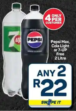 Pick n Pay Hypermarket Pepsi Max, Cola Light or 7-UP offer