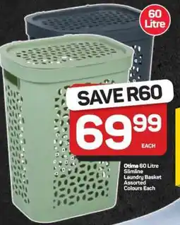 Pick n Pay Hypermarket Otima 60 Litre Slimline Laundry Basket offer