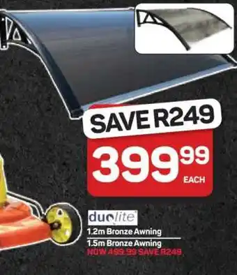 Pick n Pay Hypermarket 1.2m Bronze Awning offer