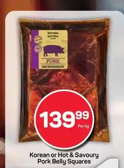 Pick n Pay Korean or Hot & Savoury Pork Belly Squares offer