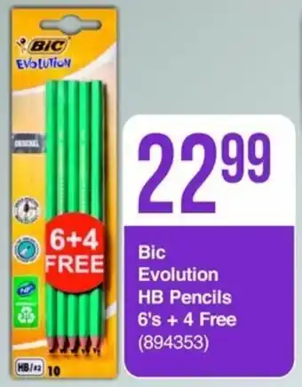 President Hyper Bic Evolution HB Pencils 6's + 4 Free offer