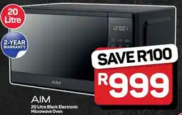 Pick n Pay Hypermarket AIM Black Electronic Microwave Oven offer