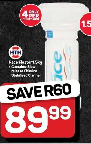 Pick n Pay Hypermarket HTH Pace Floater offer