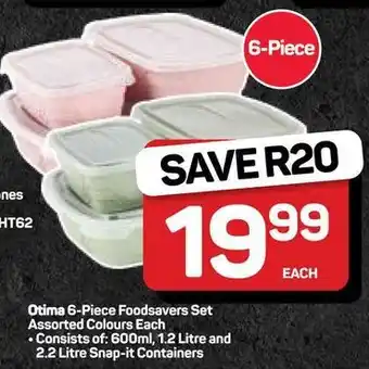 Pick n Pay Hypermarket Otima Foodsavers Set Assorted Colours offer