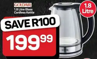 Pick n Pay Hypermarket Goldair Glass Cordless Kettle offer
