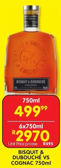 Shoprite Liquor Bisquit & dubouché vs cognac offer
