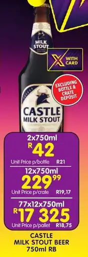 Shoprite Liquor Castle milk stout beer rb offer