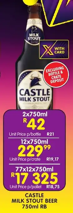 Shoprite Liquor Castle milk stout beer rb offer