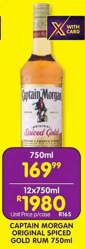 Shoprite Liquor Captain morgan original spiced gold rum offer