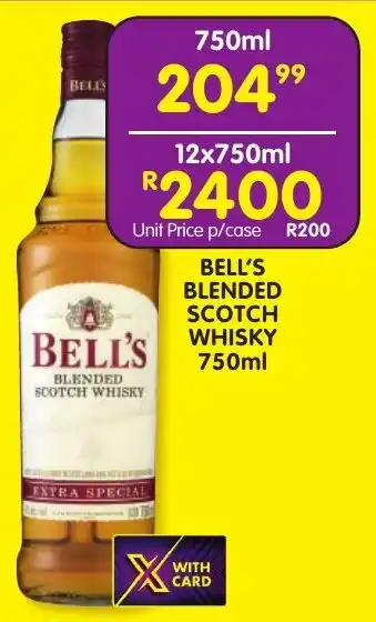 Shoprite Liquor Bell's blended scotch whisky offer