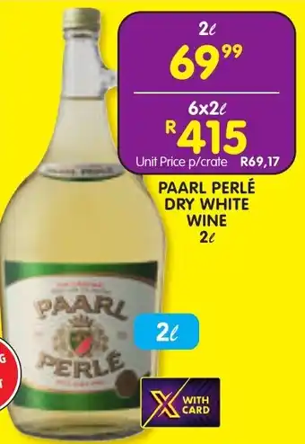 Shoprite Liquor Paarl perlé dry white wine offer