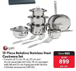 Makro Tissolli Bekaline Stainless Steel Cookware Set offer