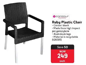 Makro Contour Ruby Plastic Chair offer