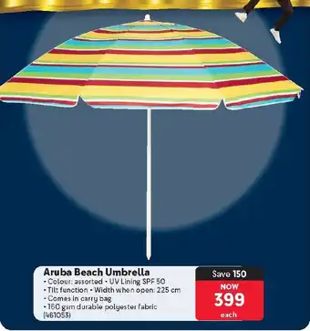Makro Aruba Beach Umbrella offer