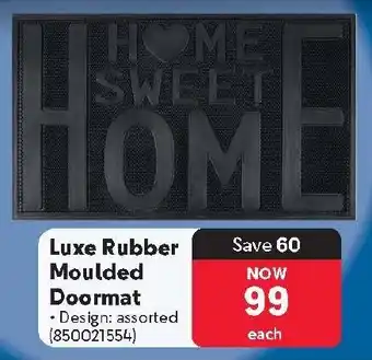 Makro Luxe Rubber Moulded Doormat offer