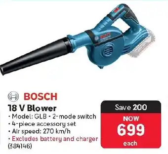 Makro BOSCH 18 V Blower offer