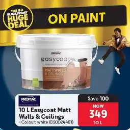 Makro PROMAC Easy coat Matt Walls & Ceilings offer