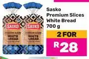 Game Sasko Premium Slices White Bread-For 2 x 700g offer