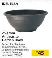Builders Warehouse Idel Elba 250mm Anthracite Garden Bowl offer