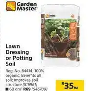 Builders Warehouse Garden Master Lawn Dressing Or Potting Soil-Each offer