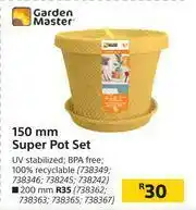 Builders Warehouse Garden Master 150mm Super Pot Set offer