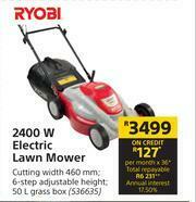 Builders Warehouse Ryobi 2400W Electric Lawnmower offer