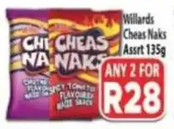 Supa Store Willards Cheas Naks offer