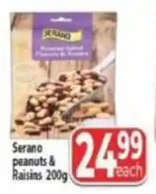 Supa Store Serano Peanuts & Raisins offer