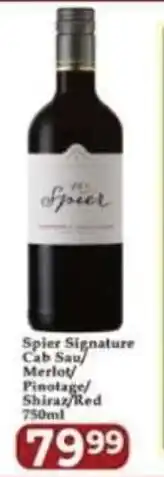 Supa Store Spier Signature Cab Sau/ Merlot Pinotage Shiraz/ Red offer